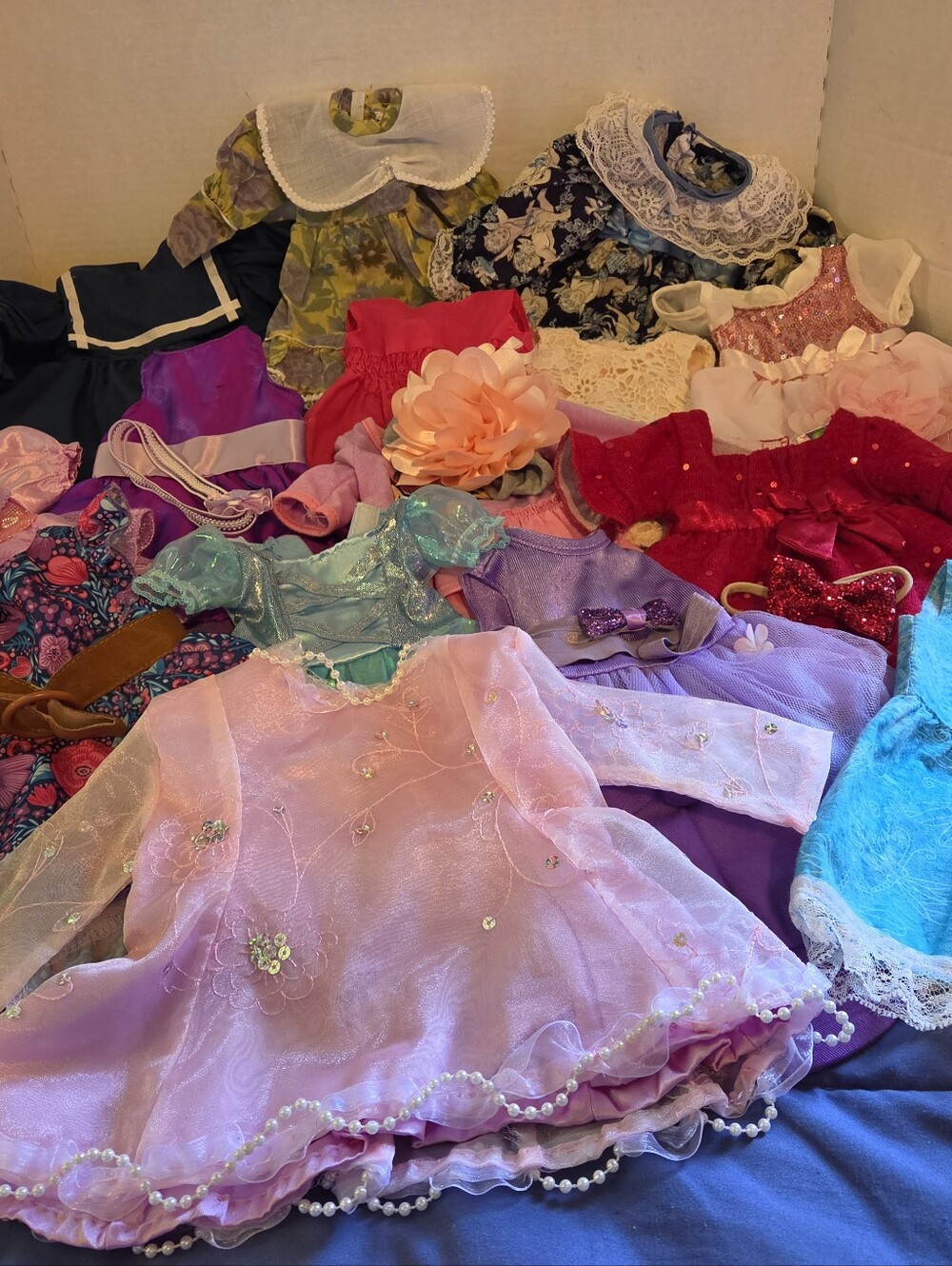 15pc Plus-bundle Of 18" Doll Dresses Plus